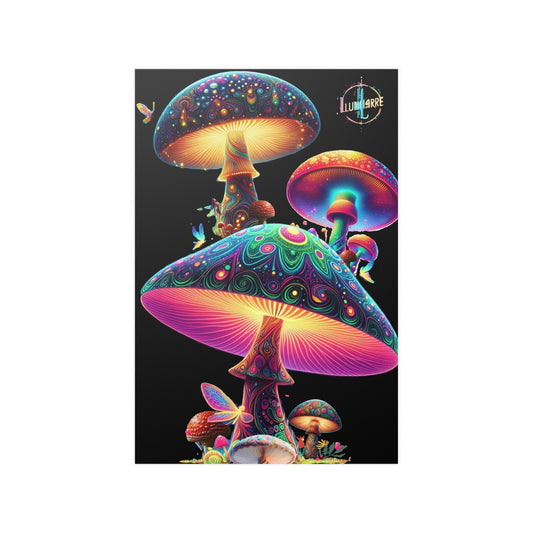 Psyche Shroom Satin Poster